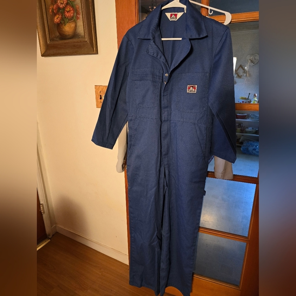 Ben Davis Vintage Blue Coveralls Size 34